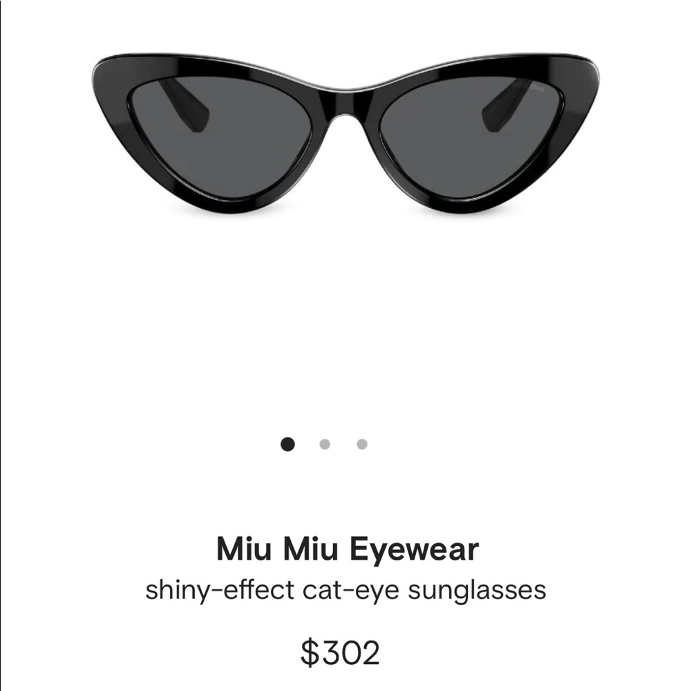 Black MiuMiu sunglasses